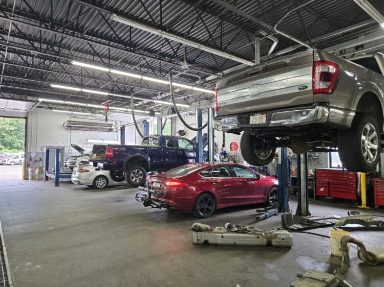 Vehicles are serviced at Acton Ford